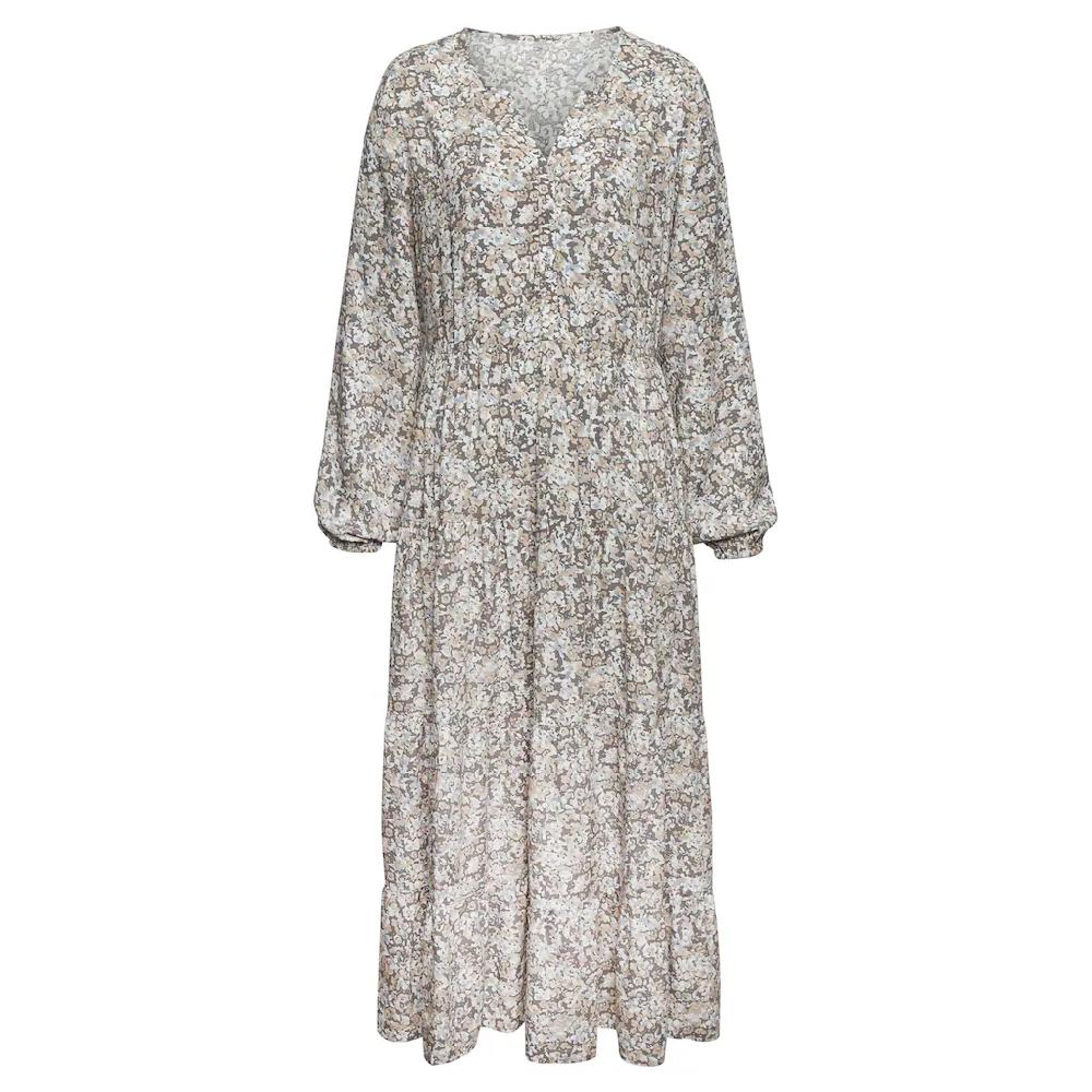 Vivance Maxikleid Mit Alloverprint Und Volants Langärmlig Druckkleid Casual-chic