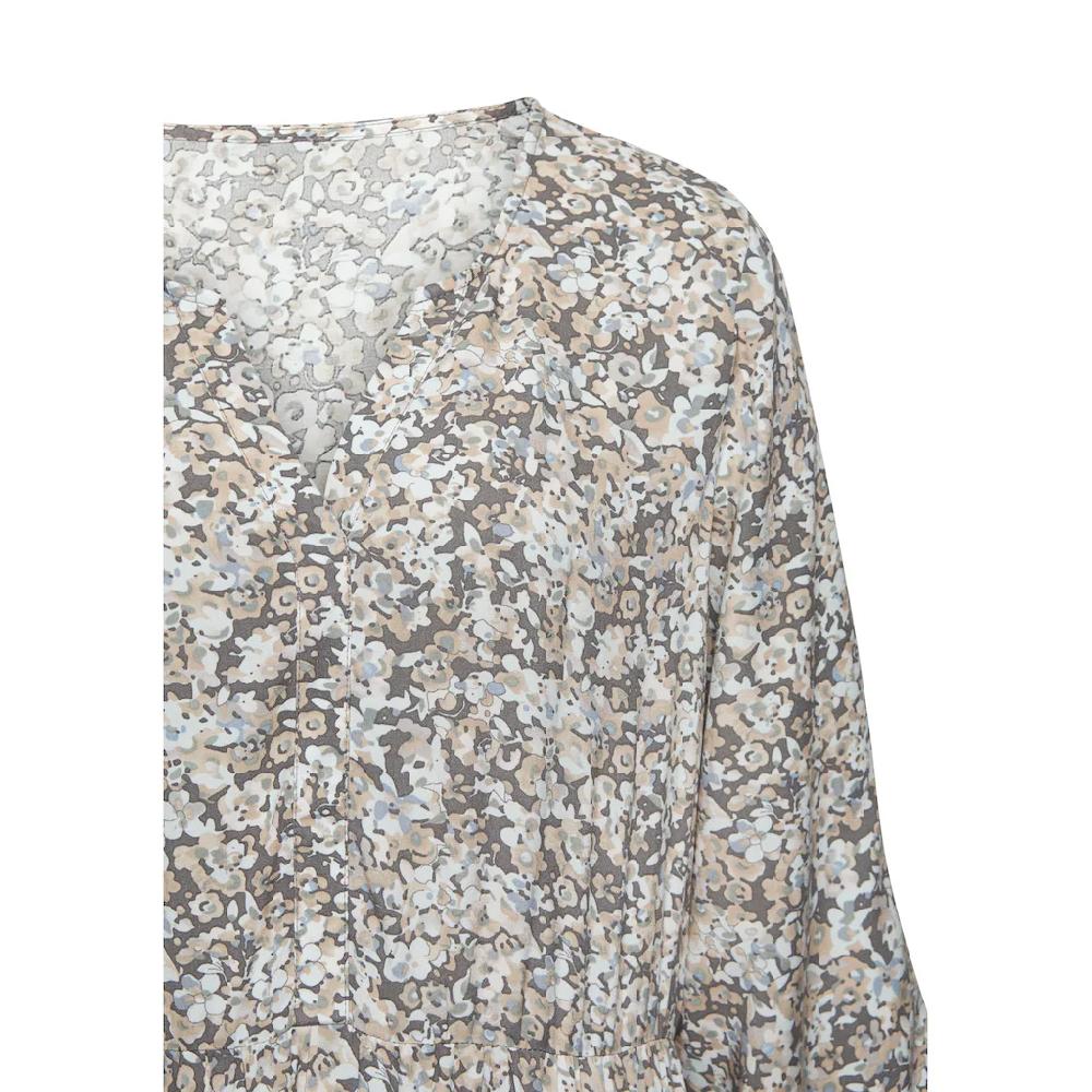 Vivance Maxikleid Mit Alloverprint Und Volants Langärmlig Druckkleid Casual-chic