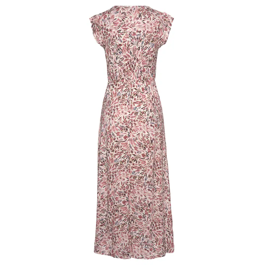 Vivance Maxikleid Mit Floralem Druck Und Schlitz Jerseykleid Sommerkleid Strandkleid