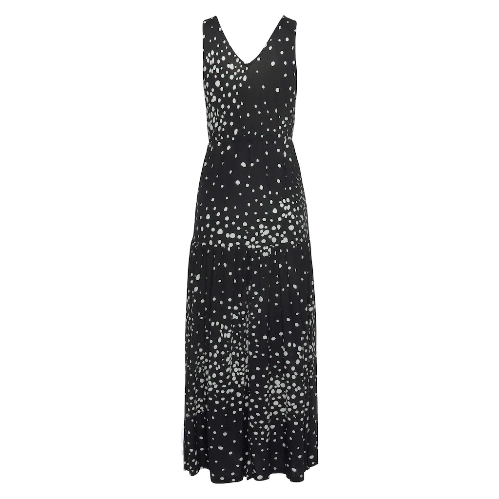 Vivance Maxikleid Mit Punktedruck Und V-Ausschnitt Sommerkleid Elegantes Strandkleid