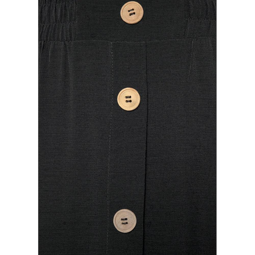 Vivance Maxirock Mit Zierknöpfen In Holzoptik Elastischer Sommerrock