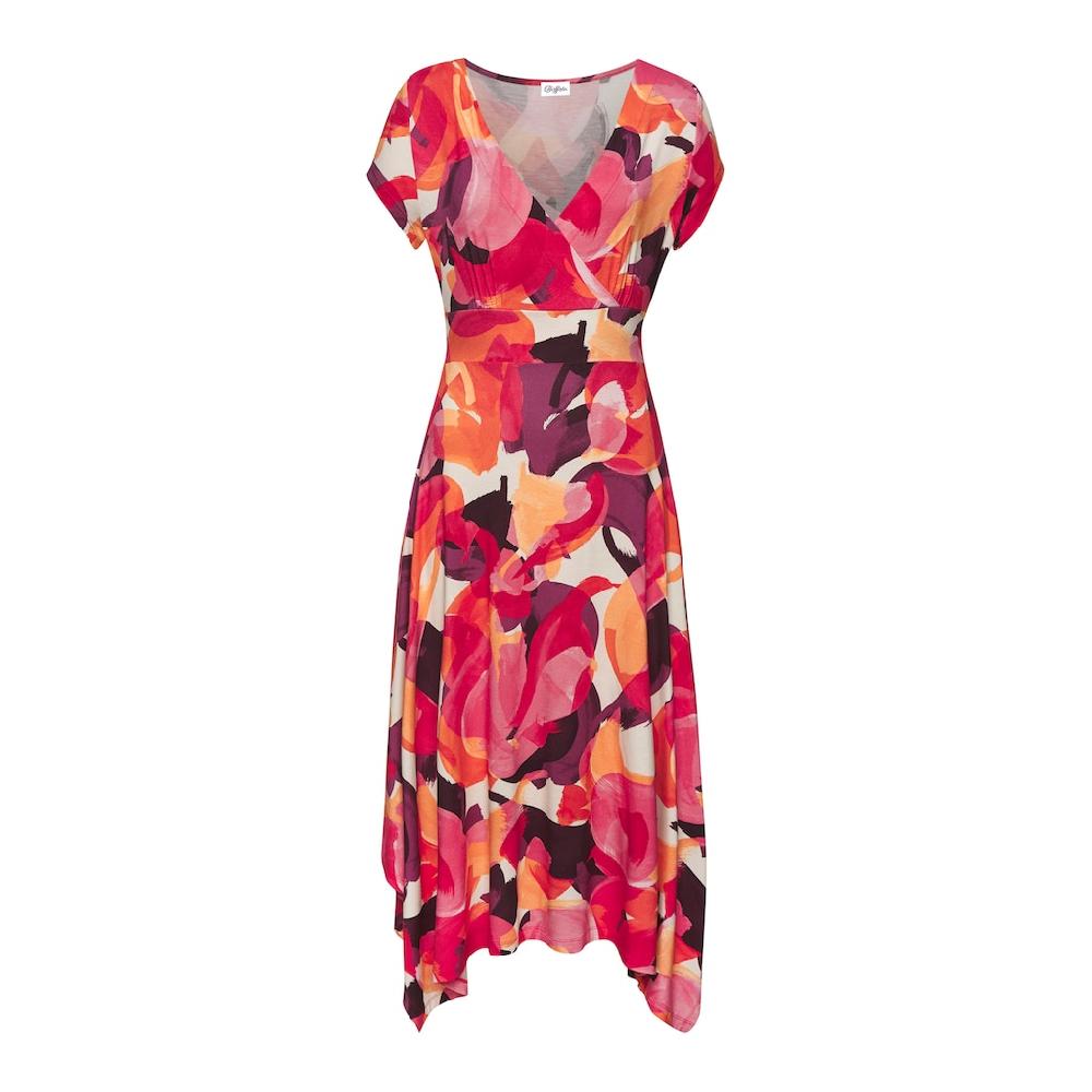 Vivance Midikleid Mit Alloverdruck Luftiges Sommerkleid In Wickeloptik Strandkleid