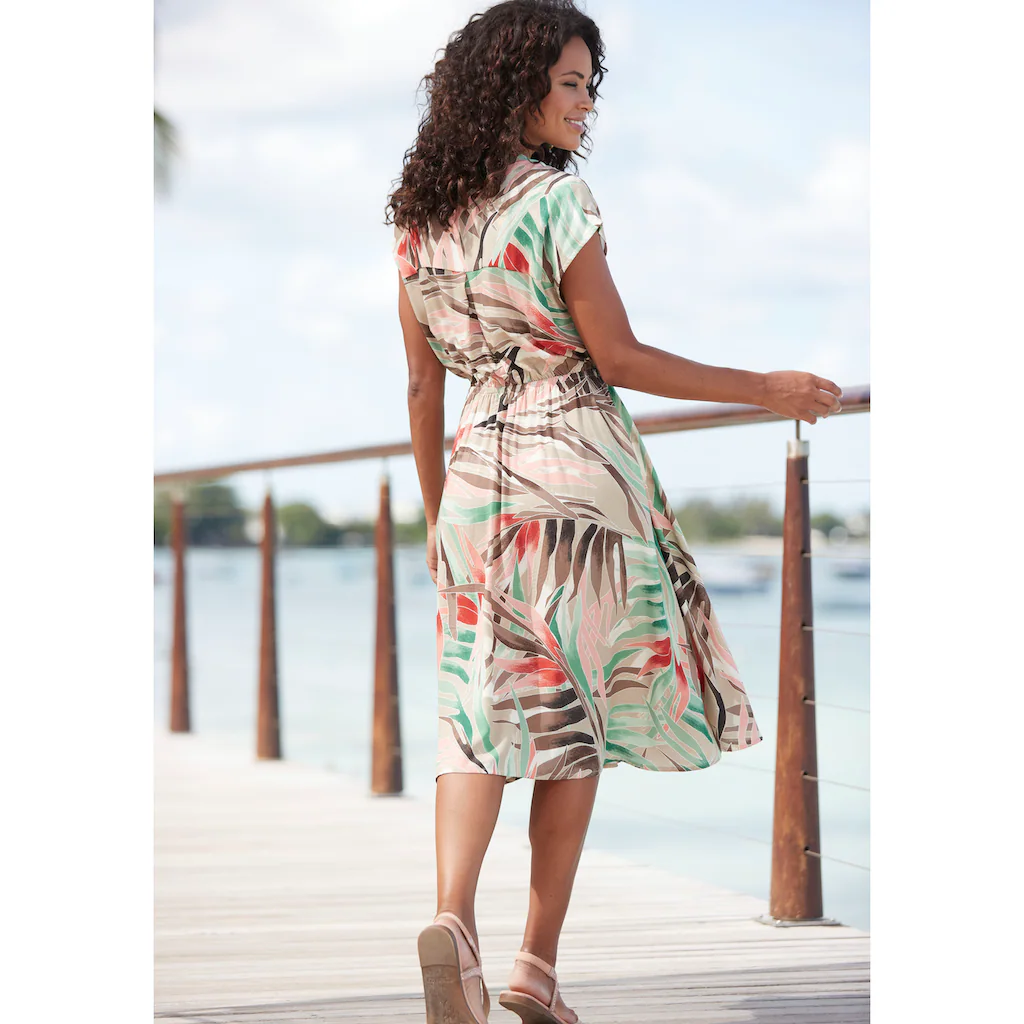 Vivance Midikleid Mit Alloverdruck Sommerkleid Weiche Viskose Druckkleid
