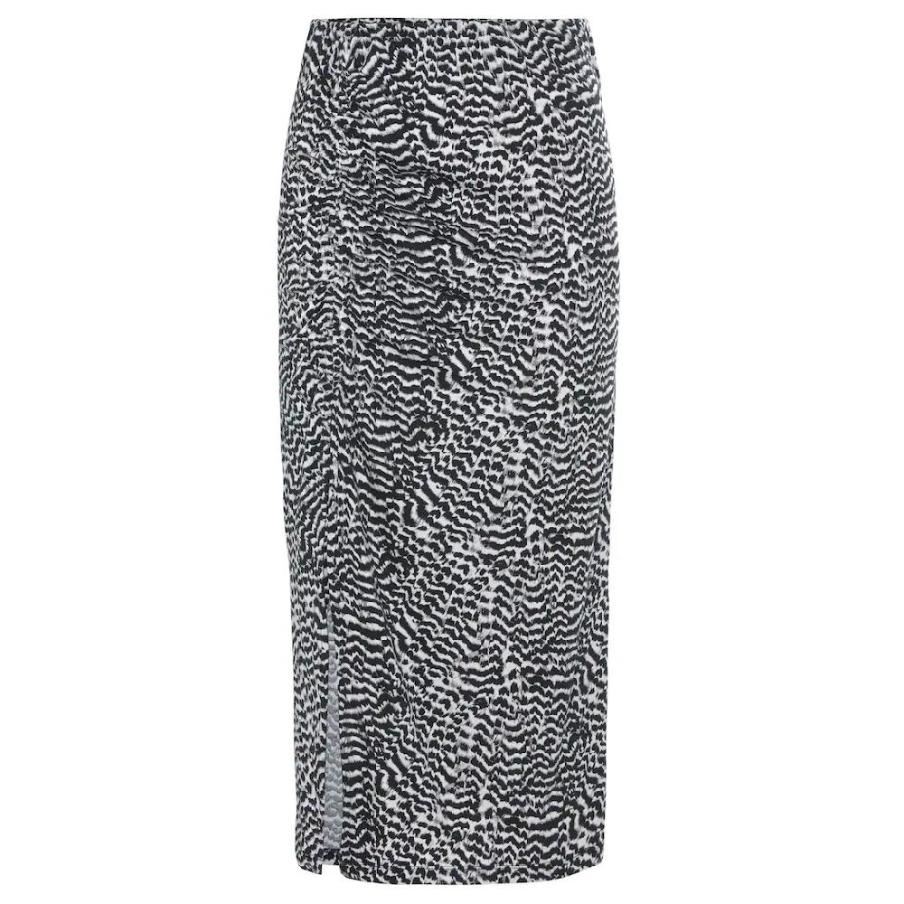 Vivance Midirock Mit Seitlicher Raffung Und Schlitz Jerseyrock In Animalprint