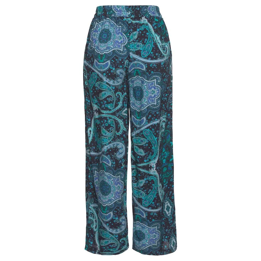 Vivance Palazzohose (mit Bindegürtel) Und Paisleyprint Elastischer Bund Schlupfhose Stoffhose
