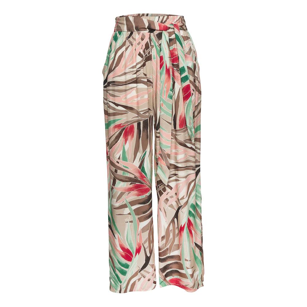 Vivance Palazzohose (mit Fixiertem Bindegürtel) Aus Gewebter Viskose Mit Fixiertem Bindegürtel Stoffhose Mit Taschen