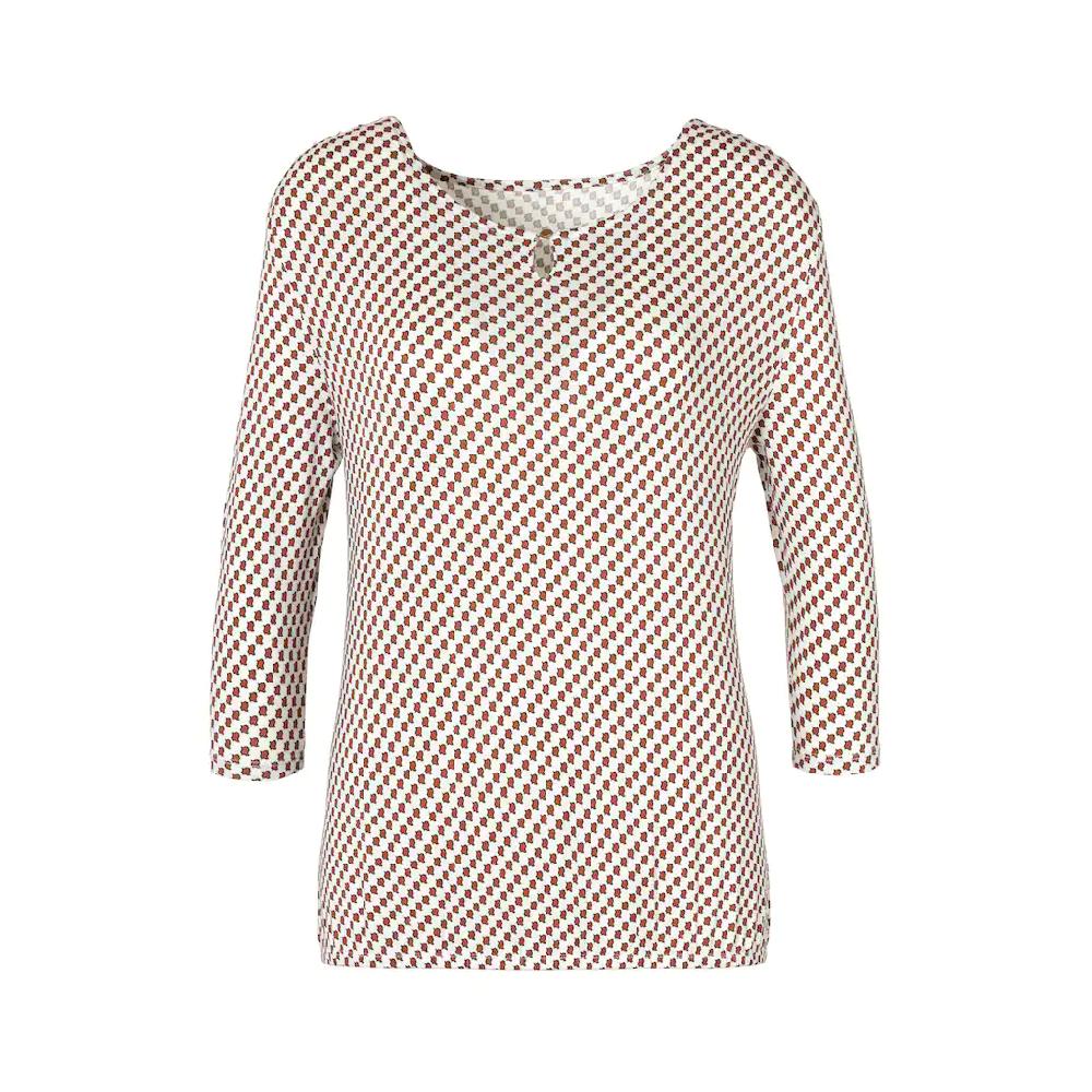 Vivance Rundhalsshirt »mit Goldfarbenem Zierknopf Am Ausschnitt« (2er-Pack) Aus Weichem Viskose-Stretch