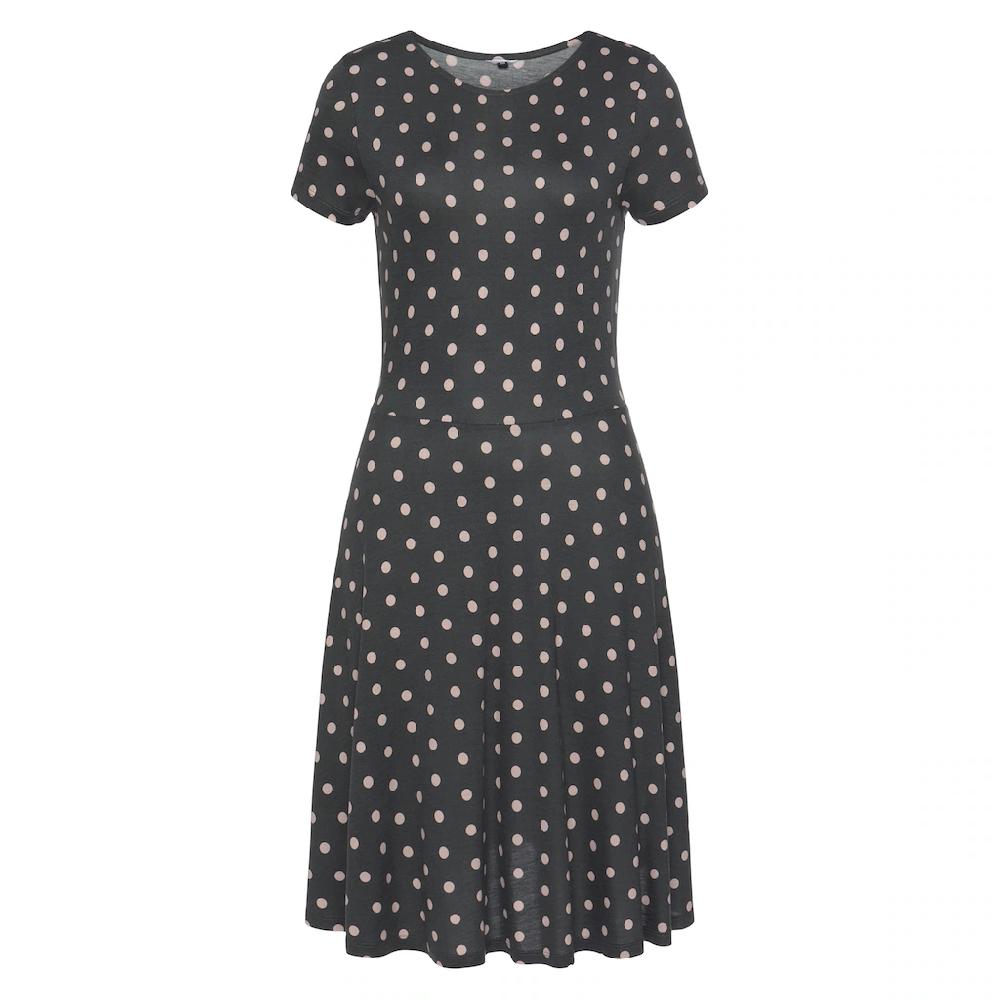 Vivance Sommerkleid Mit Pünktchendruck Knielanges T-Shirtkleid Strandkleid