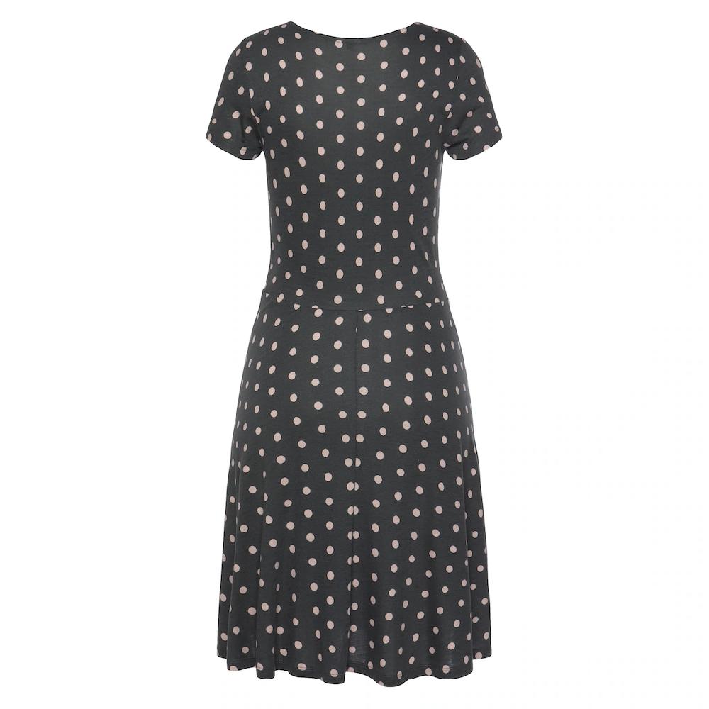Vivance Sommerkleid Mit Pünktchendruck Knielanges T-Shirtkleid Strandkleid