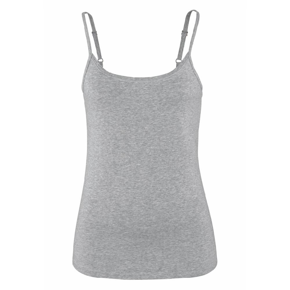 Vivance Spaghettitop »mit Verstellbaren Trägern« (2er-Pack) Aus Elastischer Baumwoll-Qualität