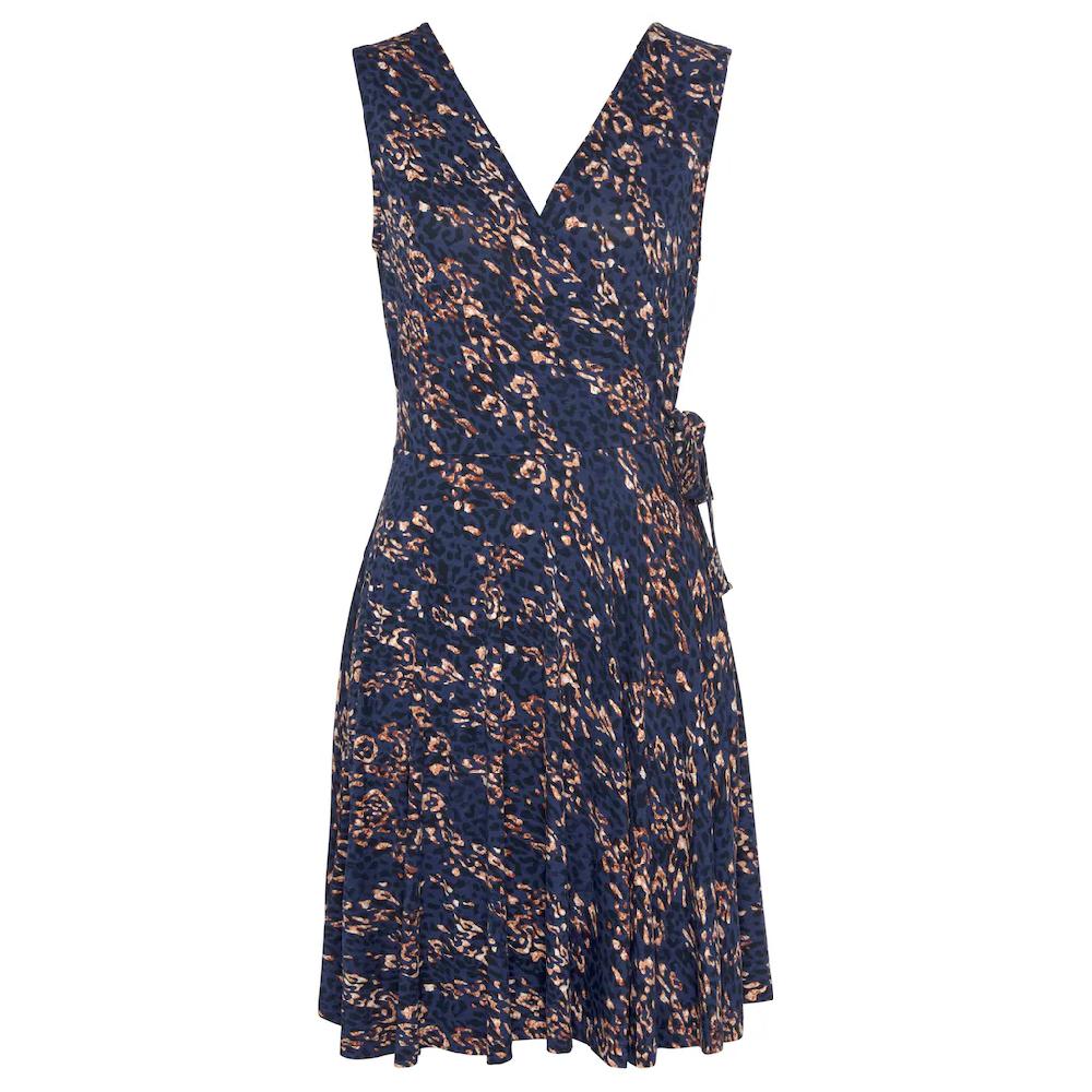 Vivance Strandkleid Mit Alloverdruck Und Bindeband Wickelkleid Sommerkleid