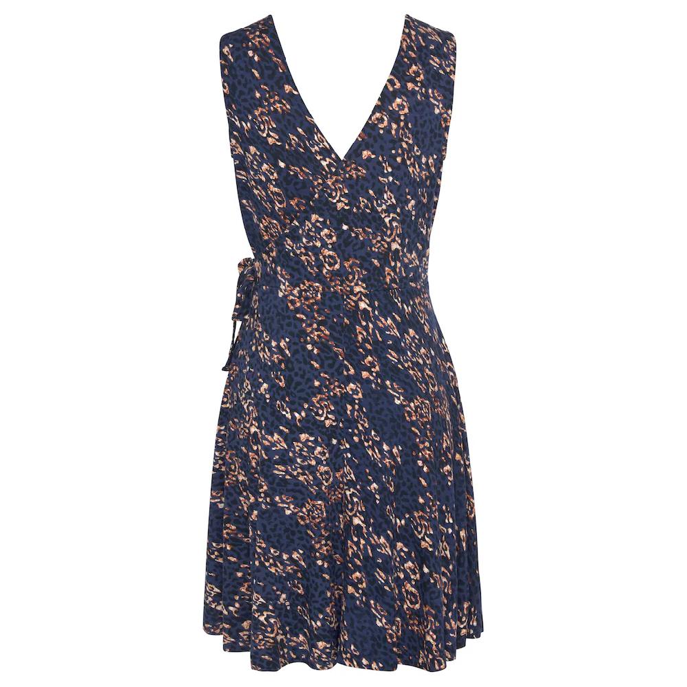 Vivance Strandkleid Mit Alloverdruck Und Bindeband Wickelkleid Sommerkleid