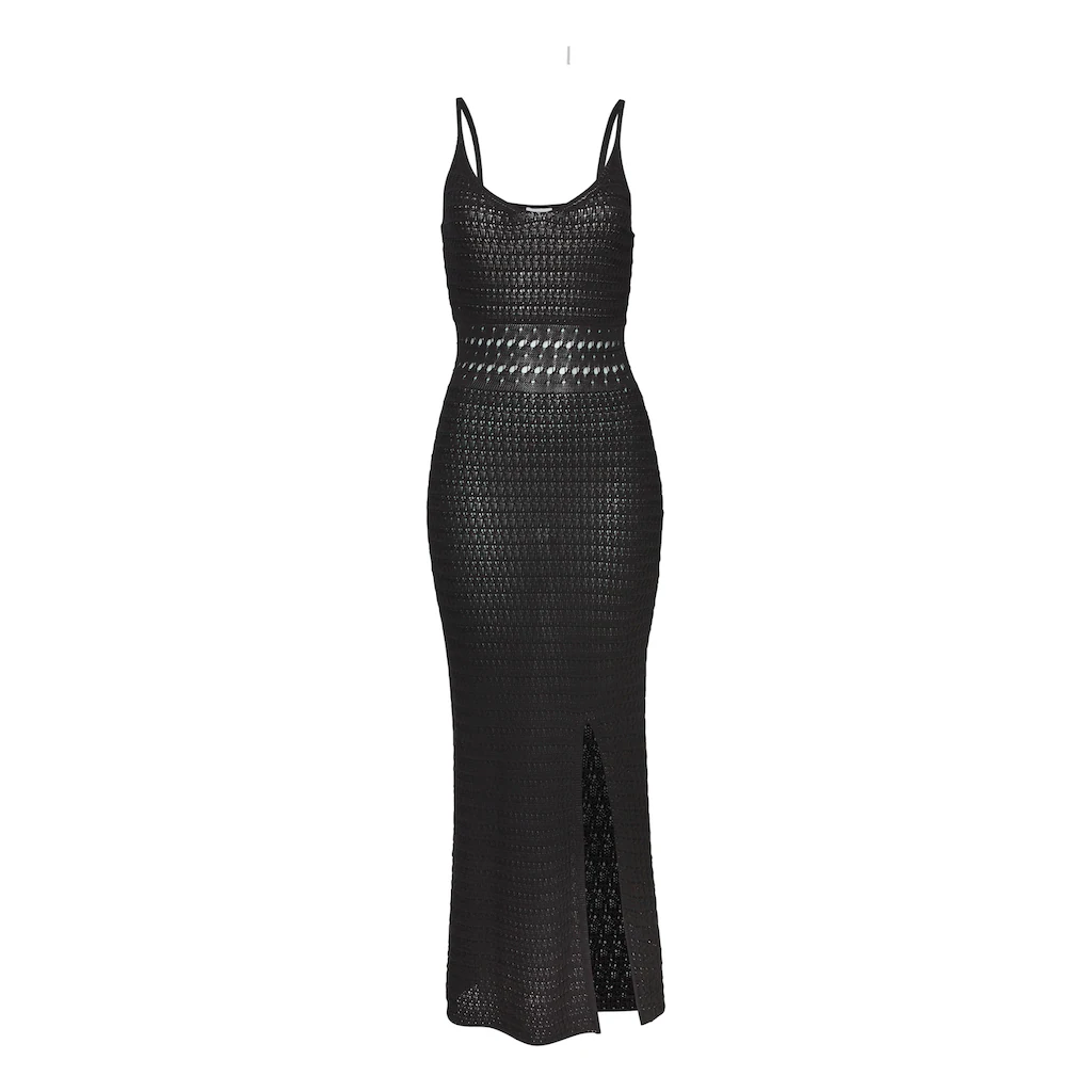 Vivance Strickkleid Mit Schlitz Festival Modisches Häkelkleid Strandkleid
