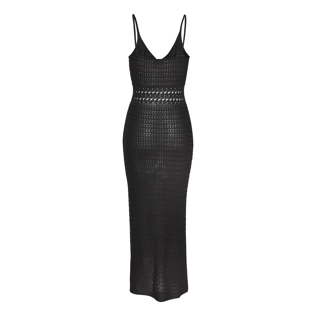 Vivance Strickkleid Mit Schlitz Festival Modisches Häkelkleid Strandkleid
