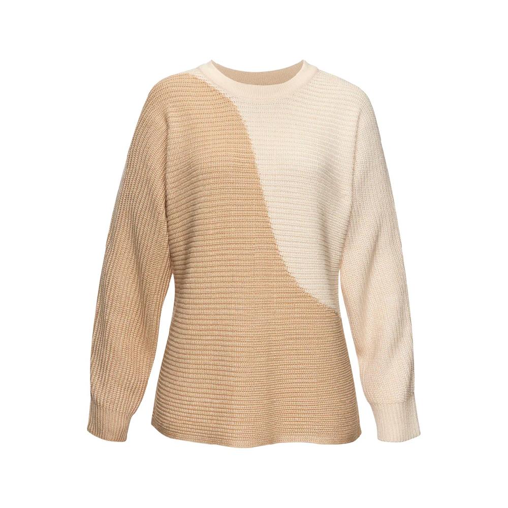 Vivance Strickpullover In Colorblock-Optik Rundhals