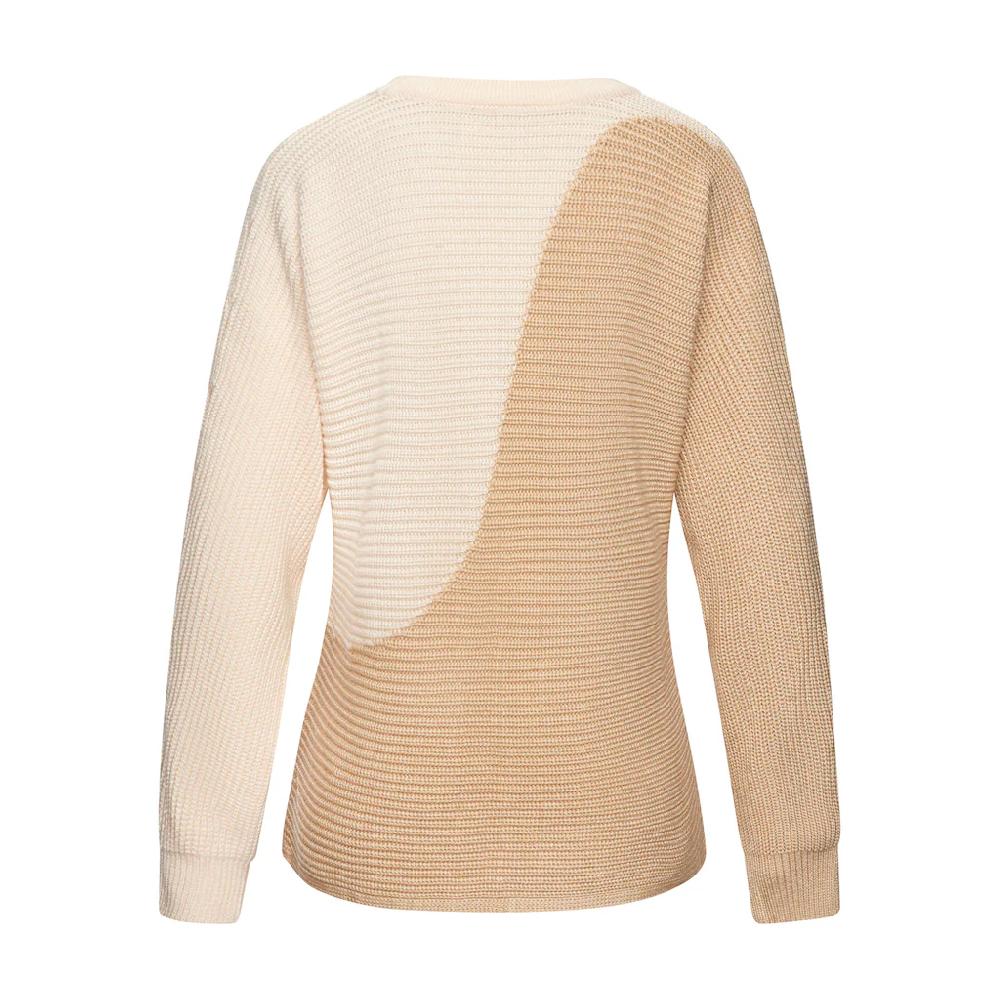Vivance Strickpullover In Colorblock-Optik Rundhals