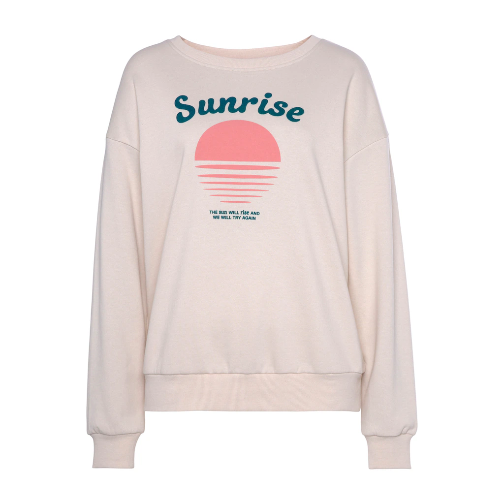 Vivance Sweater Mit Schönem Frontprint Loungewear