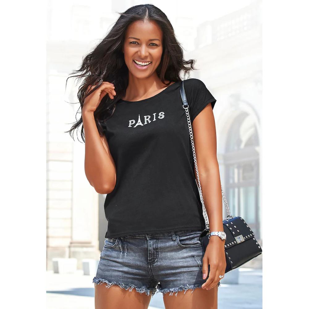 Vivance T-Shirt (2er-Pack) Mit Modischem Druck Vorn