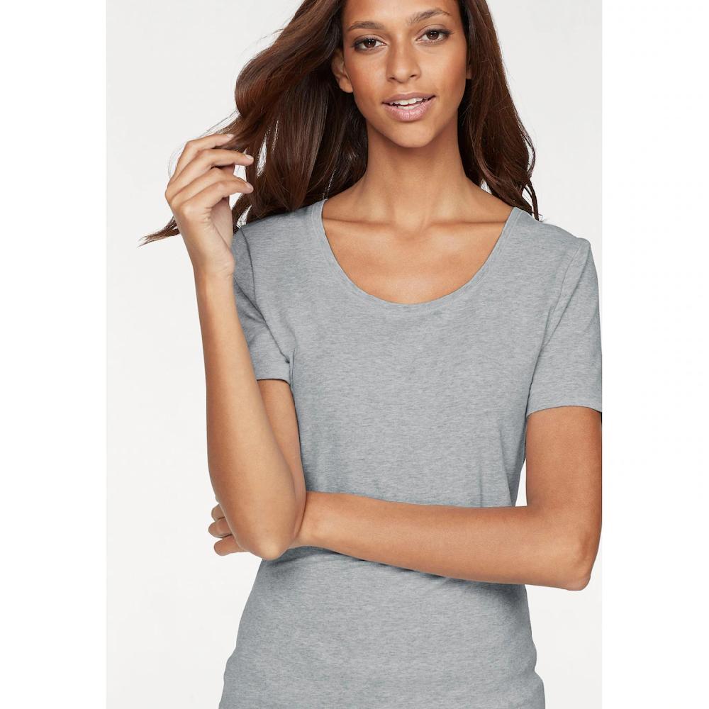 Vivance T-Shirt »aus Elastischer Baumwoll-Qualität« (2er-Pack)