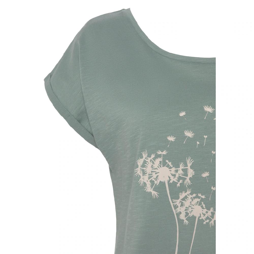 Vivance T-Shirt »mit Frontdruck "Pusteblume"« Aus Weicher Baumwoll-Qualität