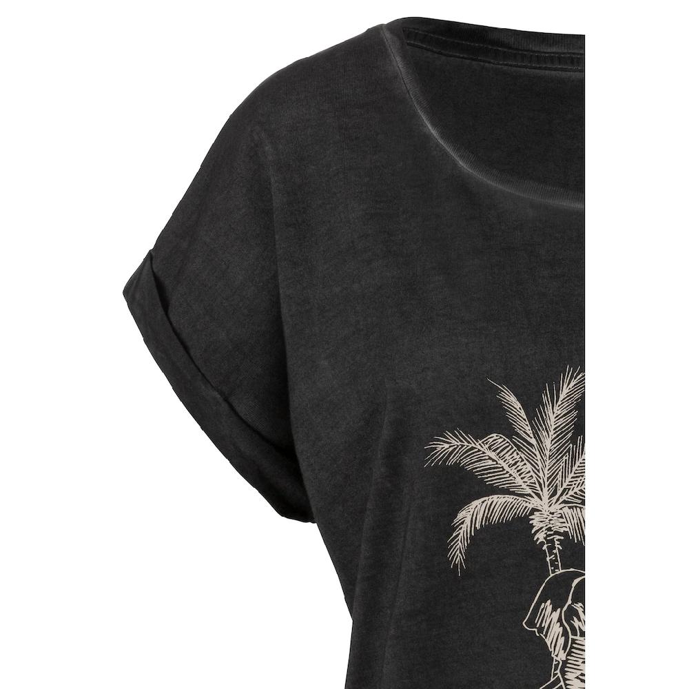 Vivance T-Shirt »mit Modischem Frontdruck« Aus Weicher Baumwoll-Qualität