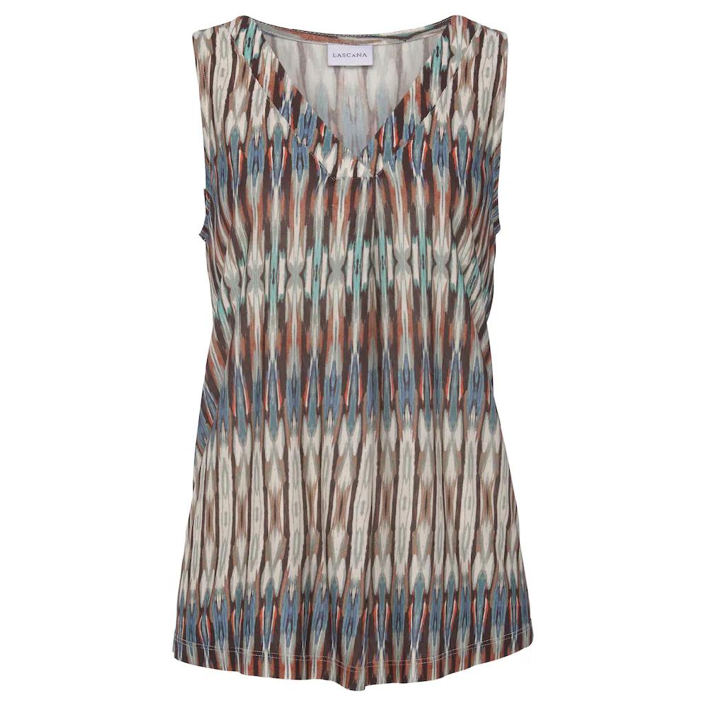 Vivance Trägertop Mit Ethnoprint Elegantes Blusentop Mit V-Ausschnitt