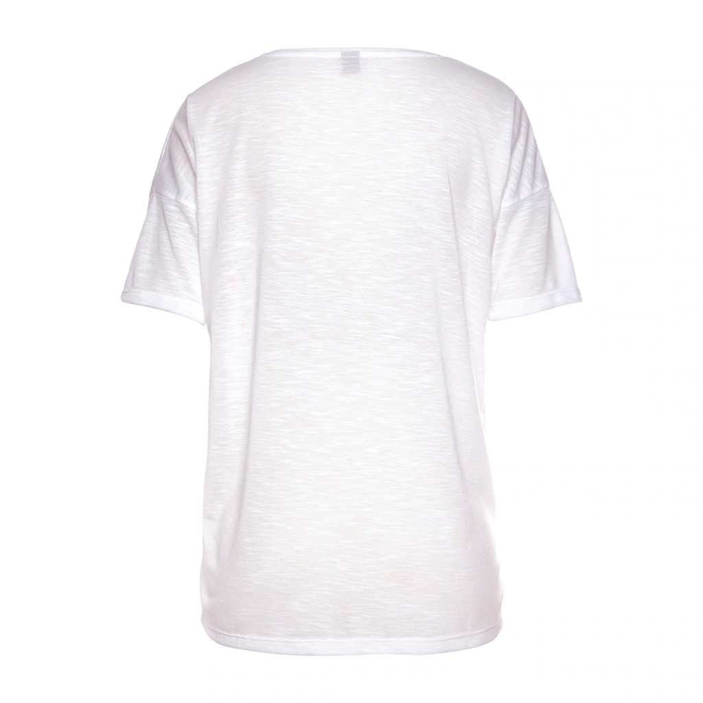 Vivance V-Shirt Mit Neonprint T-Shirt Strandshirt In Lockerer Passform