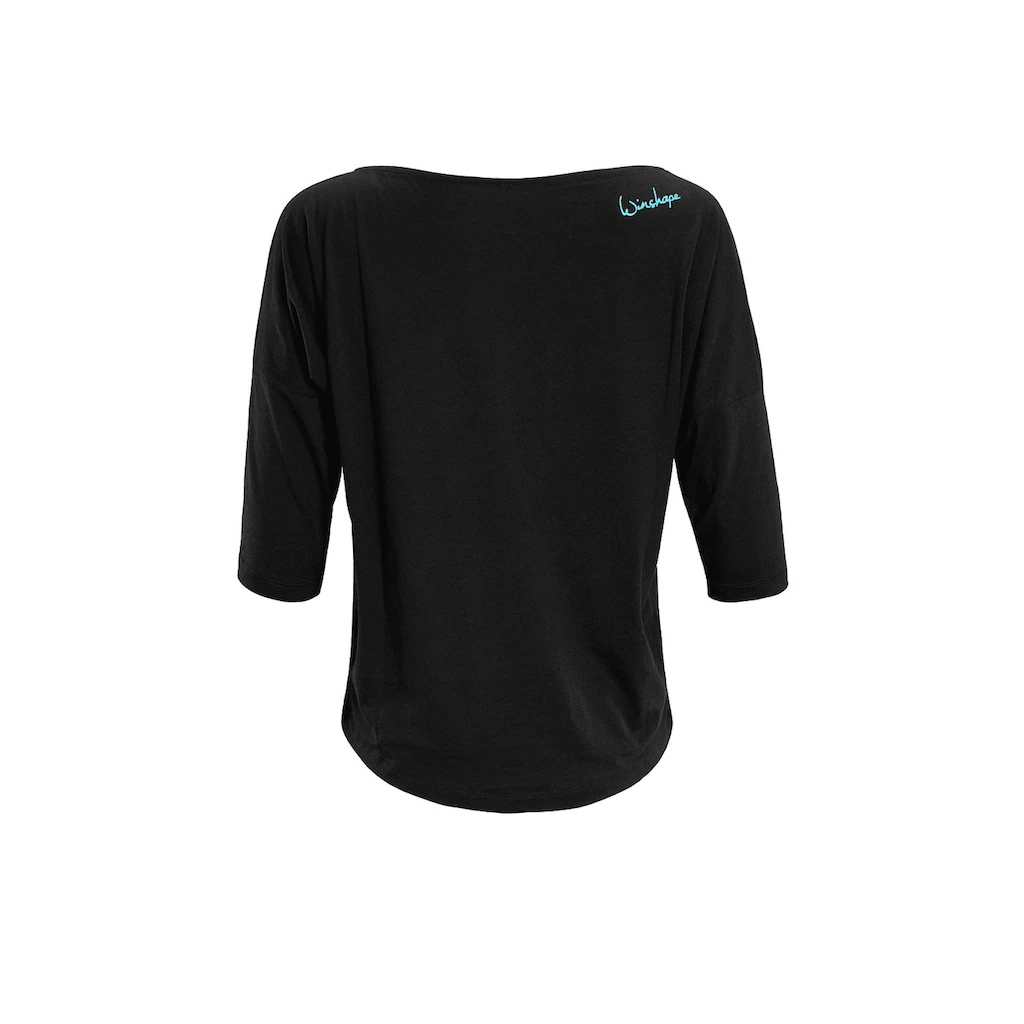 Winshape 3/4-Arm-Shirt »MCS001 Ultra Leicht« Mit Neon Blauem Glitzer-Aufdruck
