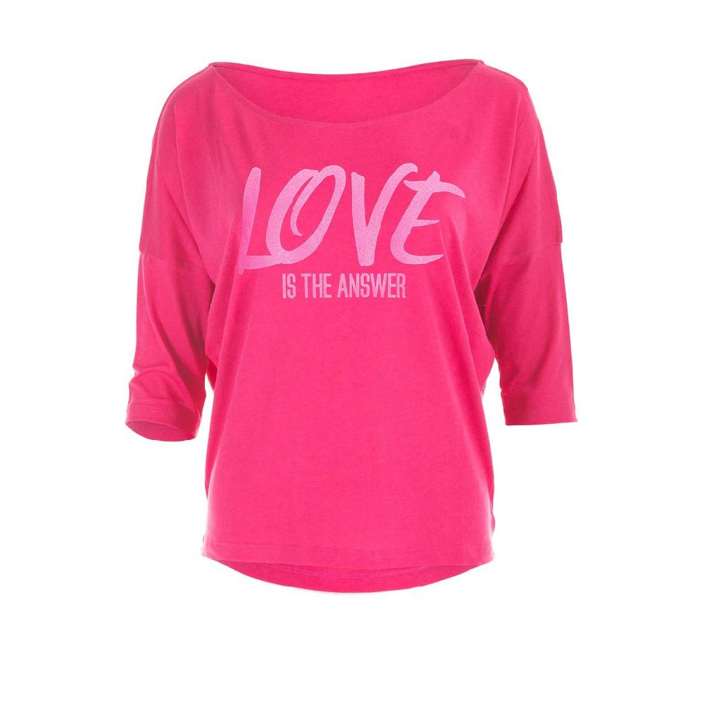 Winshape 3/4-Arm-Shirt »MCS001 ultra leicht« mit neon pinkem Glitzer-Aufdruck