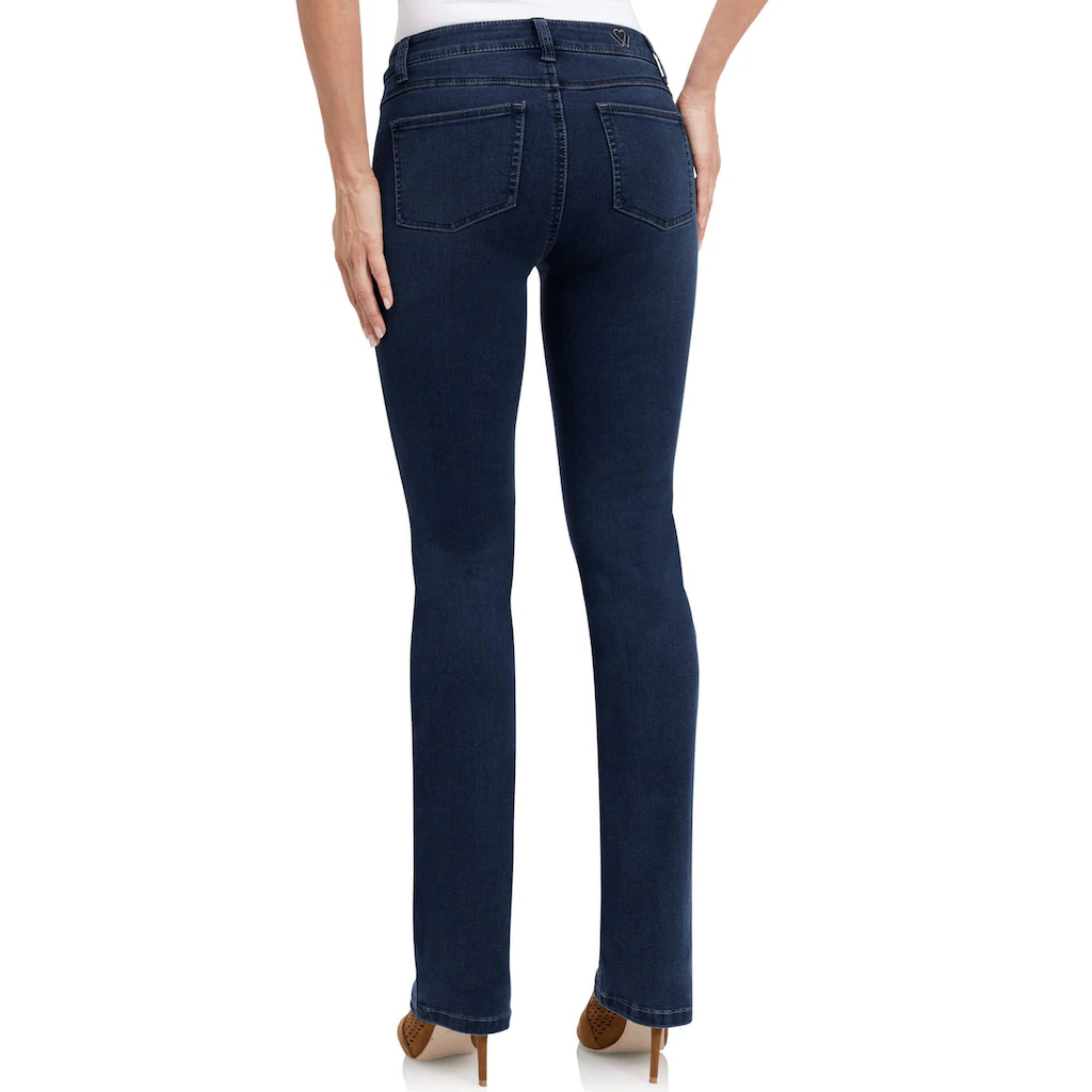 Wonderjeans Bootcut-Jeans Figurbetonte Form Mit Leicht Ausgestelltem Bein