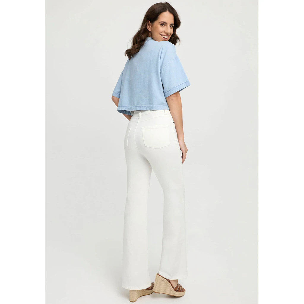 Wonderjeans Bootcut-Jeans Mit Hoher Taille