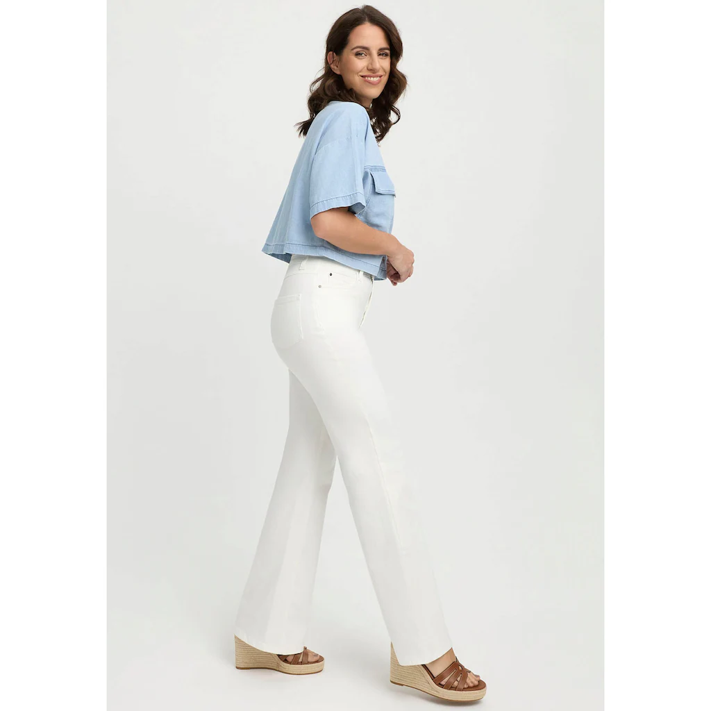 Wonderjeans Bootcut-Jeans Mit Hoher Taille