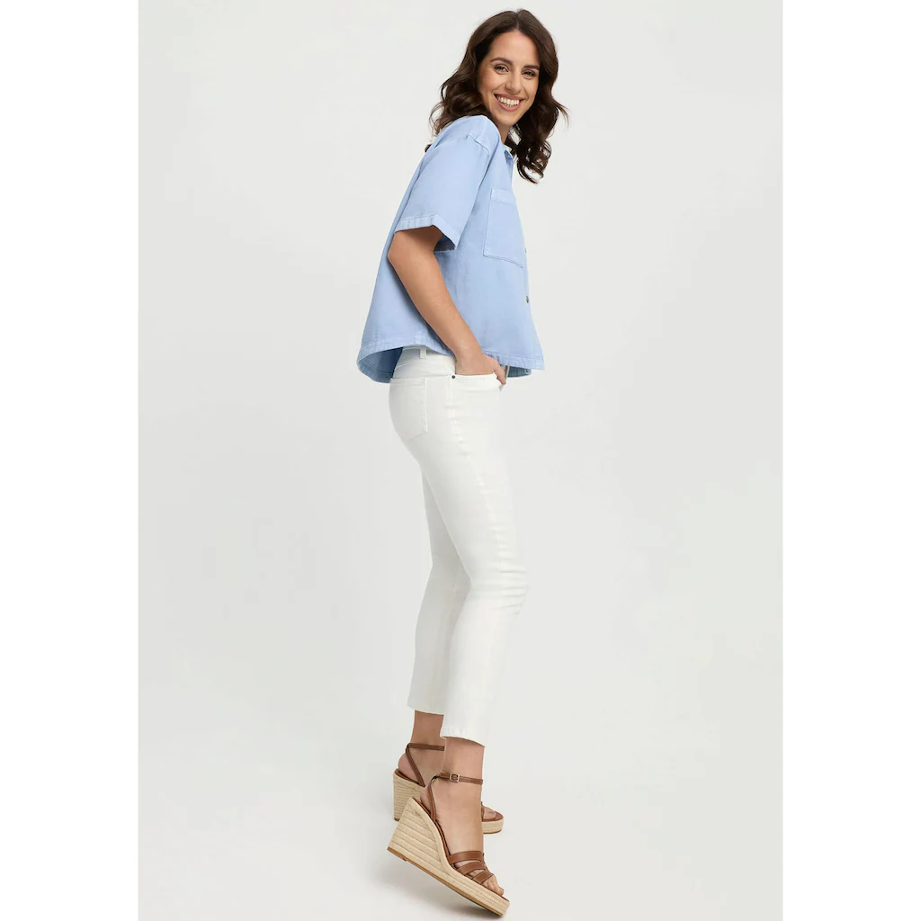 Wonderjeans Skinny-fit-Jeans Mit Logostickerei