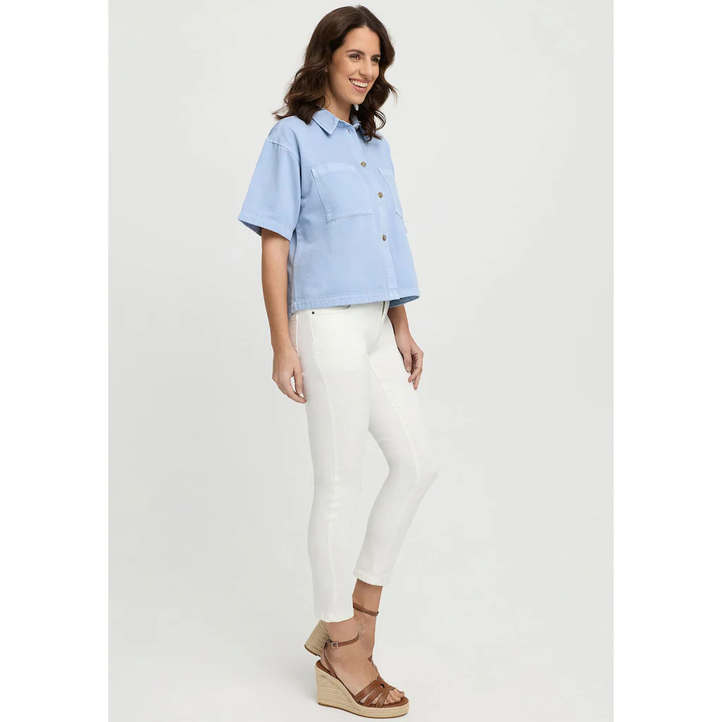 Wonderjeans Skinny-fit-Jeans Mit Logostickerei