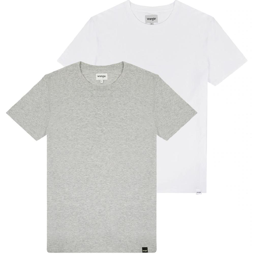 Wrangler Rundhalsshirt (Packung 2 tlg.)