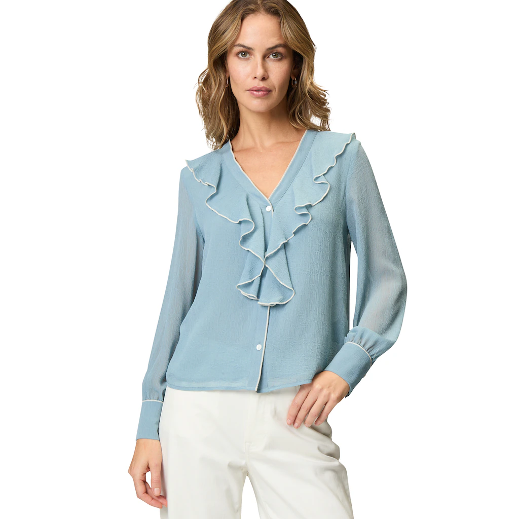 Zero Chiffonbluse »zero Chiffonbluse mit Volants«