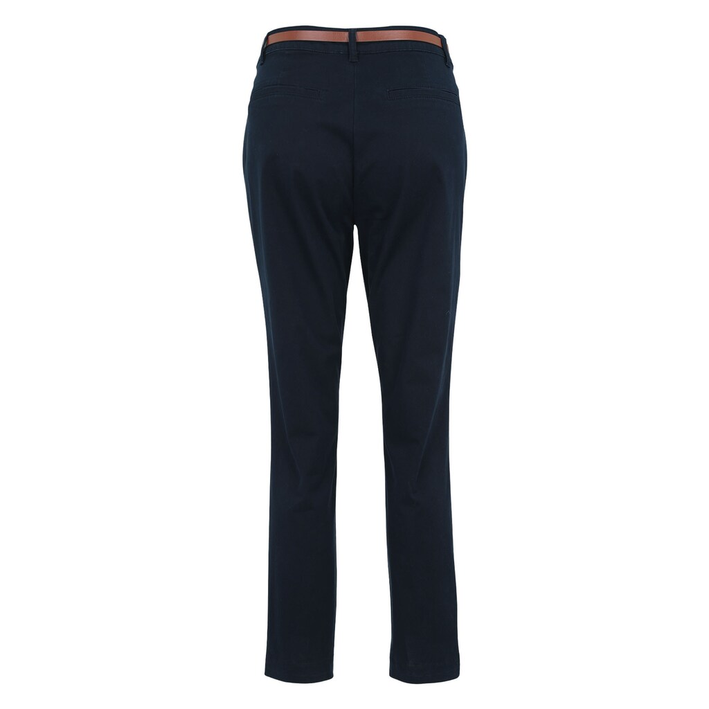 Zero Chinohose »zero Chinohose Mit Gürtel 28 Inch« Gürtel