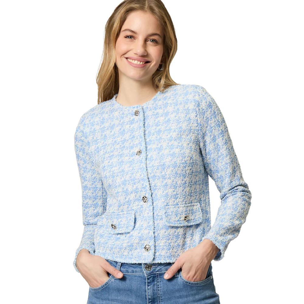 Zero Jackenblazer »zero Blazer mit Taschenklappen« Knopfleiste