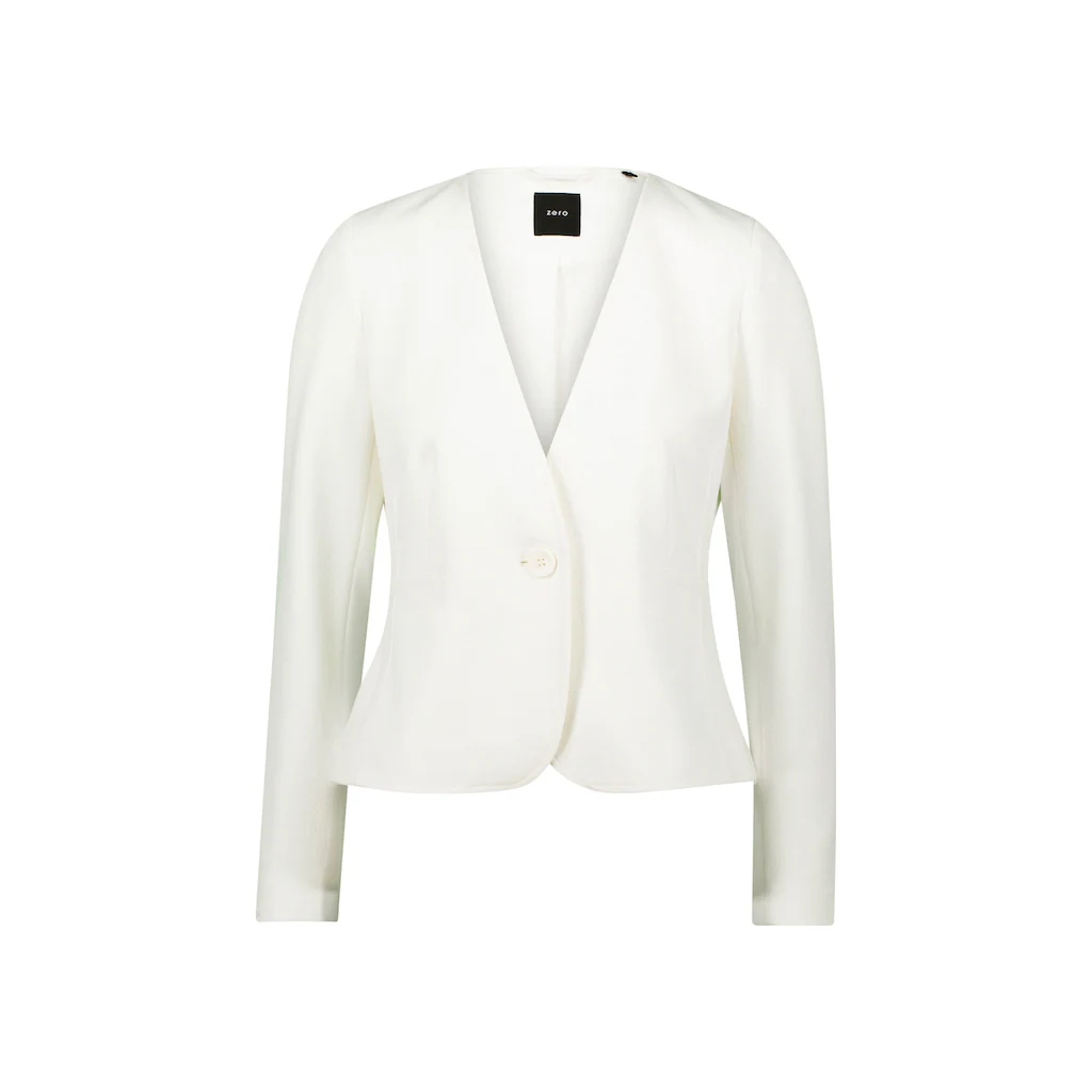Zero Jackenblazer »zero Piqué-Blazer Mit Knopfverschluss« Weiteres Detail