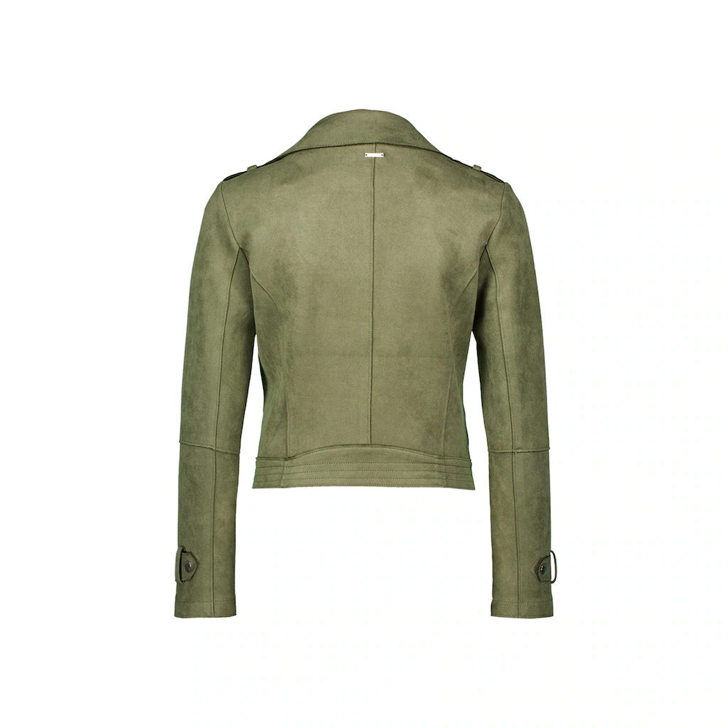 Zero Jackenblazer »zero Velourslederjacke Mit Reißverschluss« Weiteres Detail