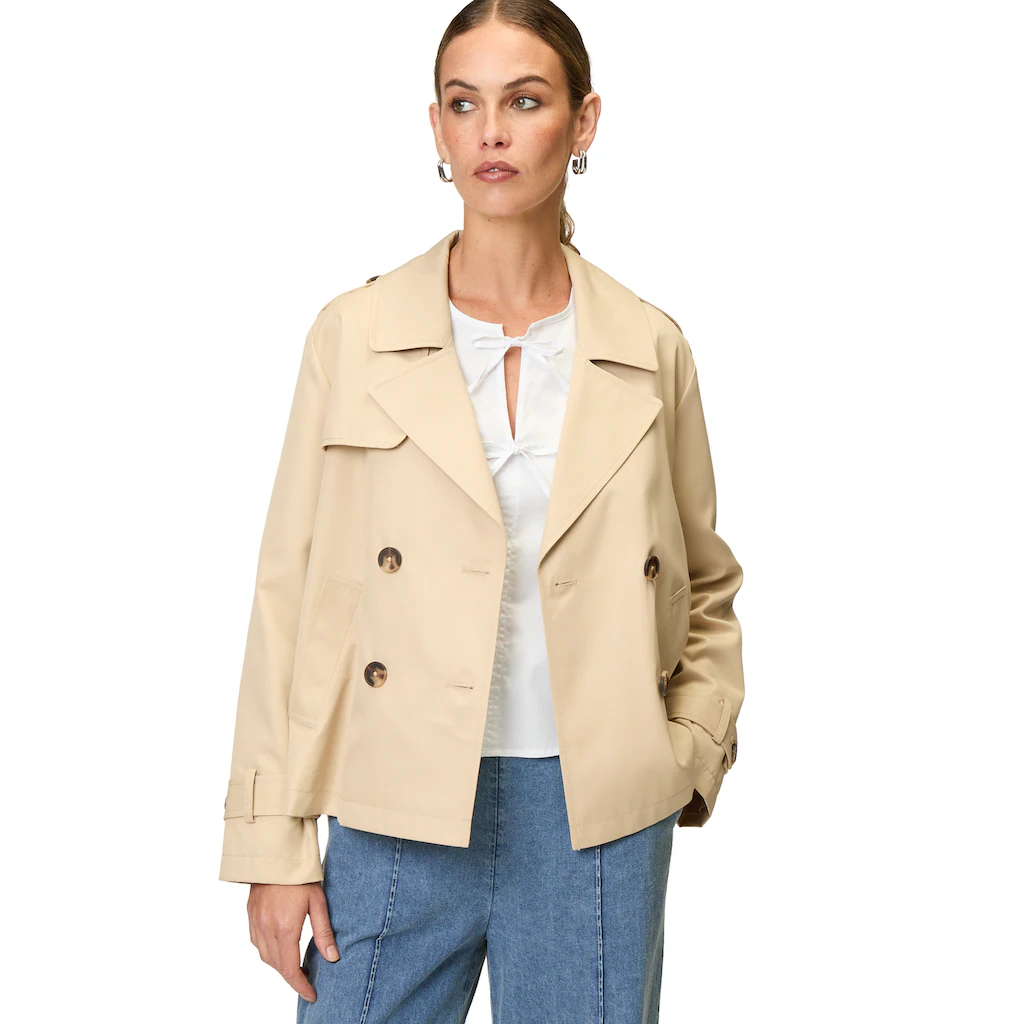 Zero Langjacke »zero Trenchjacke zweireihig mit Reverskragen«