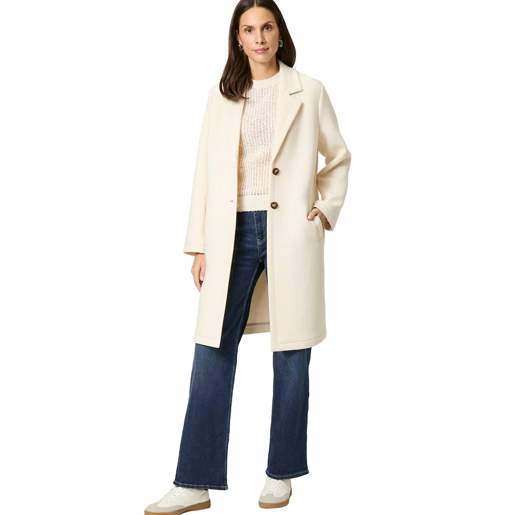 Zero Langmantel »zero Scuba-Mantel Mit Reverskragen«