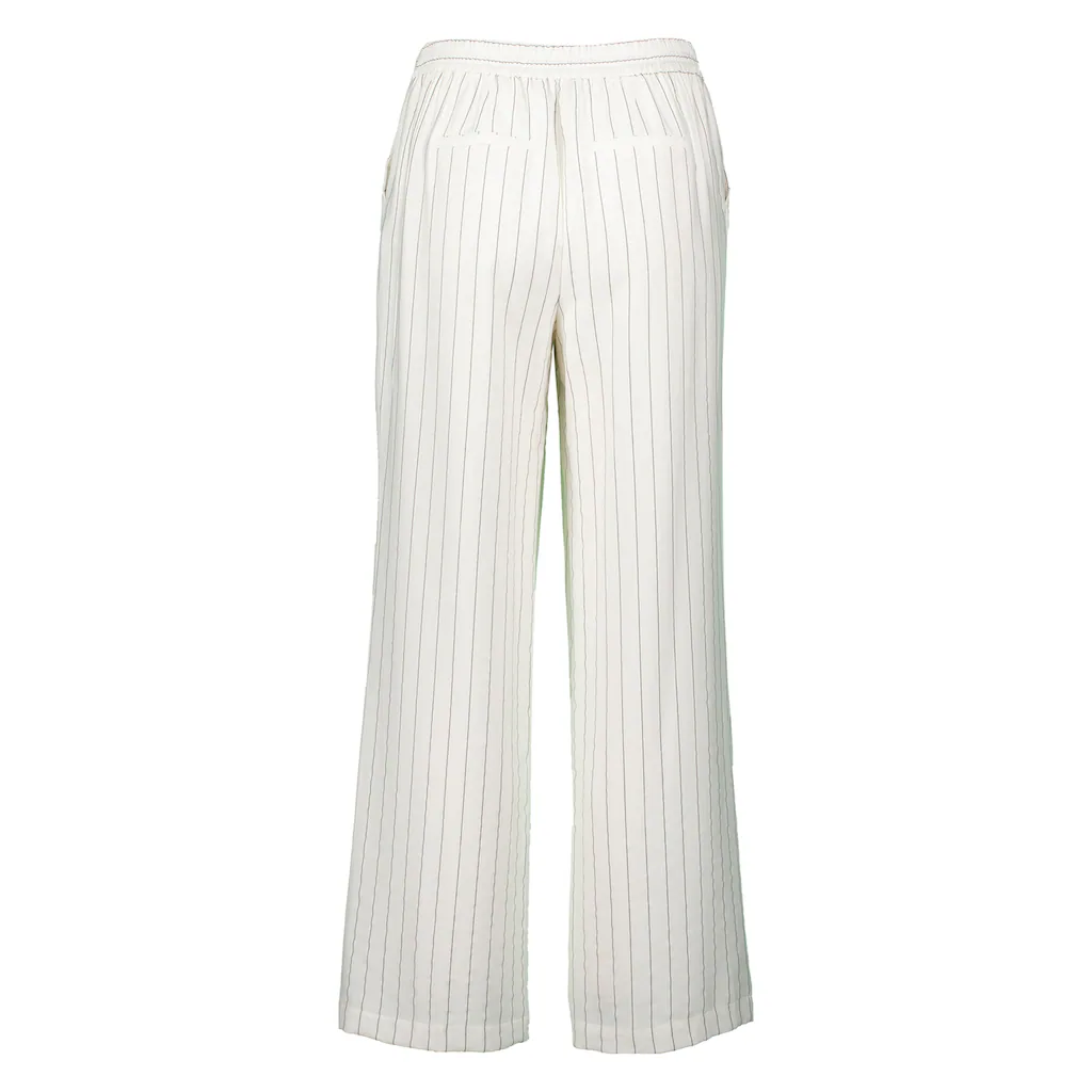 Zero Leinenhose »zero Nadelstreifenhose Mit Bindeband« Bindedetail