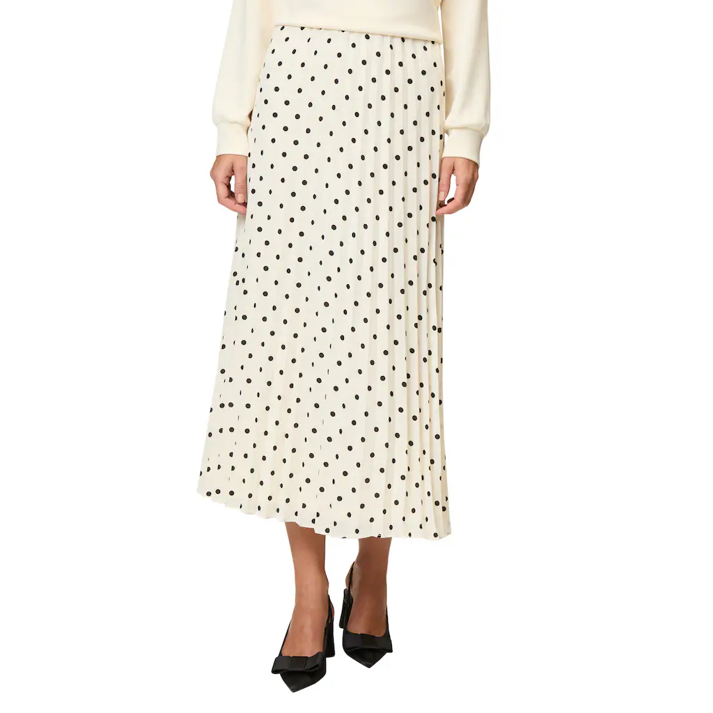 Zero Maxirock »zero Faltenrock mit Punkten« Falten