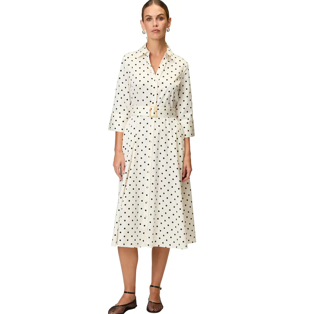 Zero Midikleid »zero Midikleid mit Punkten« Gürtel