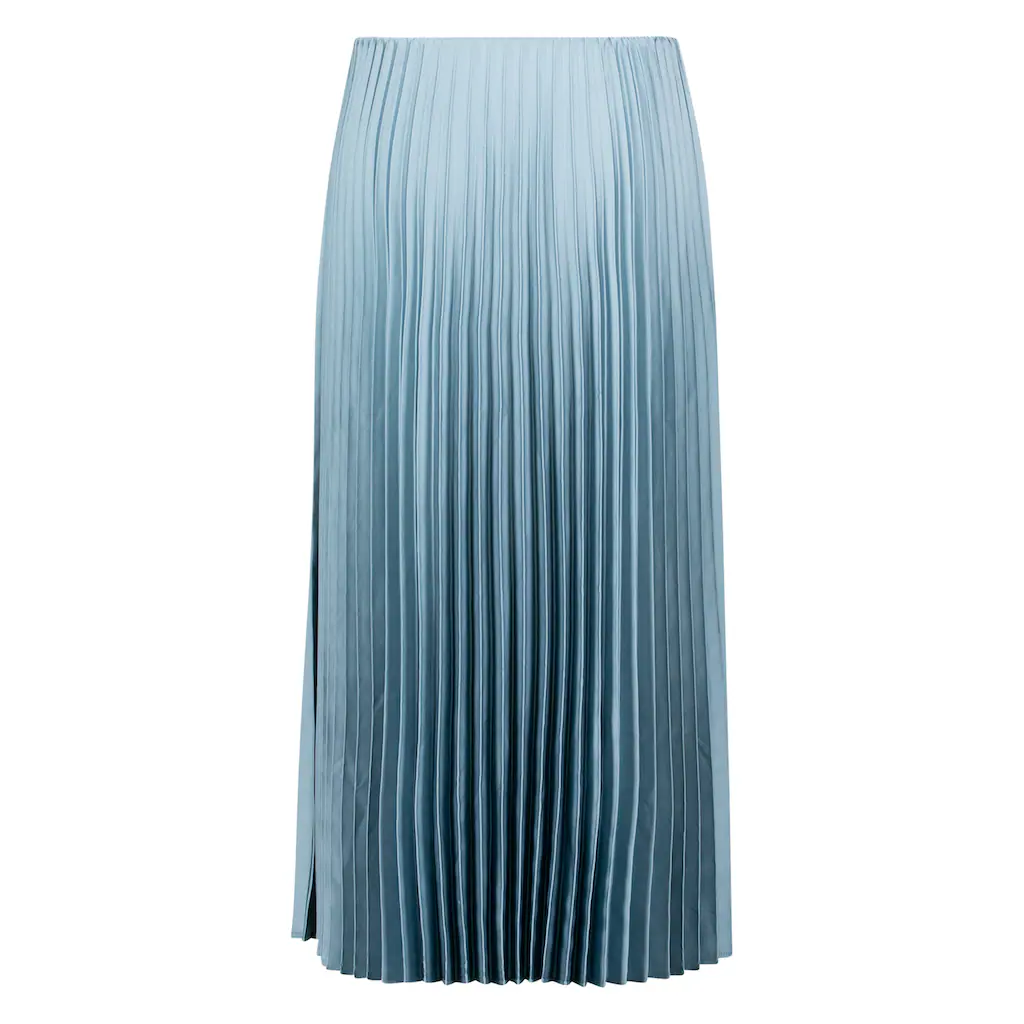 Zero Midirock »zero Satin-Rock Midi Mit Plisseefalten« Falten