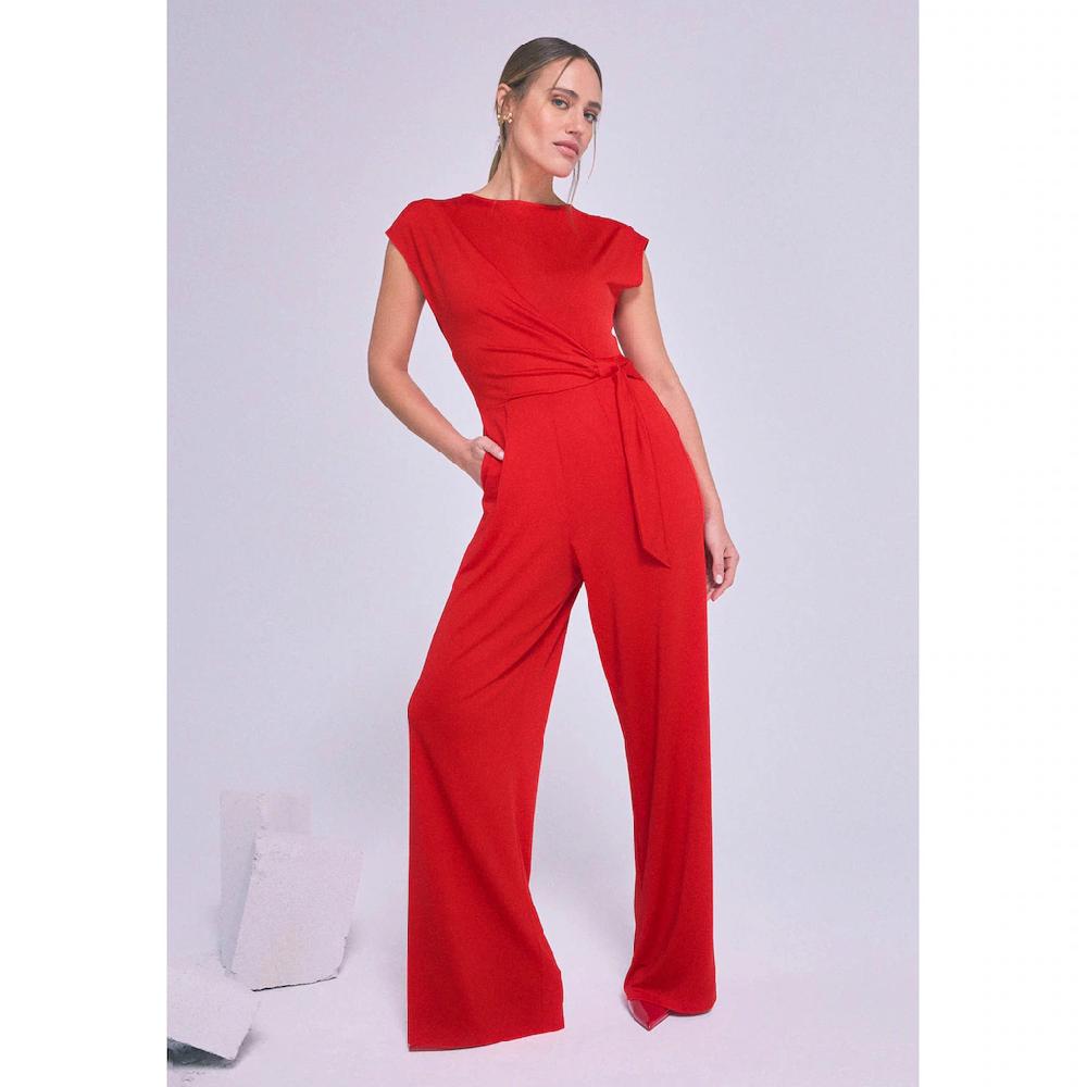 Zero Overall »zero Jumpsuit Mit Bindegürtel« (1 Tlg.) Drapiert /gerafft