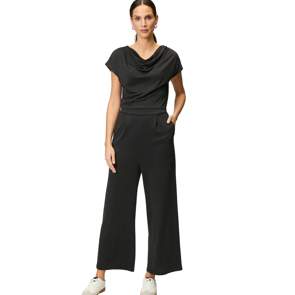 Zero Overall »zero Jumpsuit mit Wasserfallausschnitt« (1 tlg.) drapiert /gerafft
