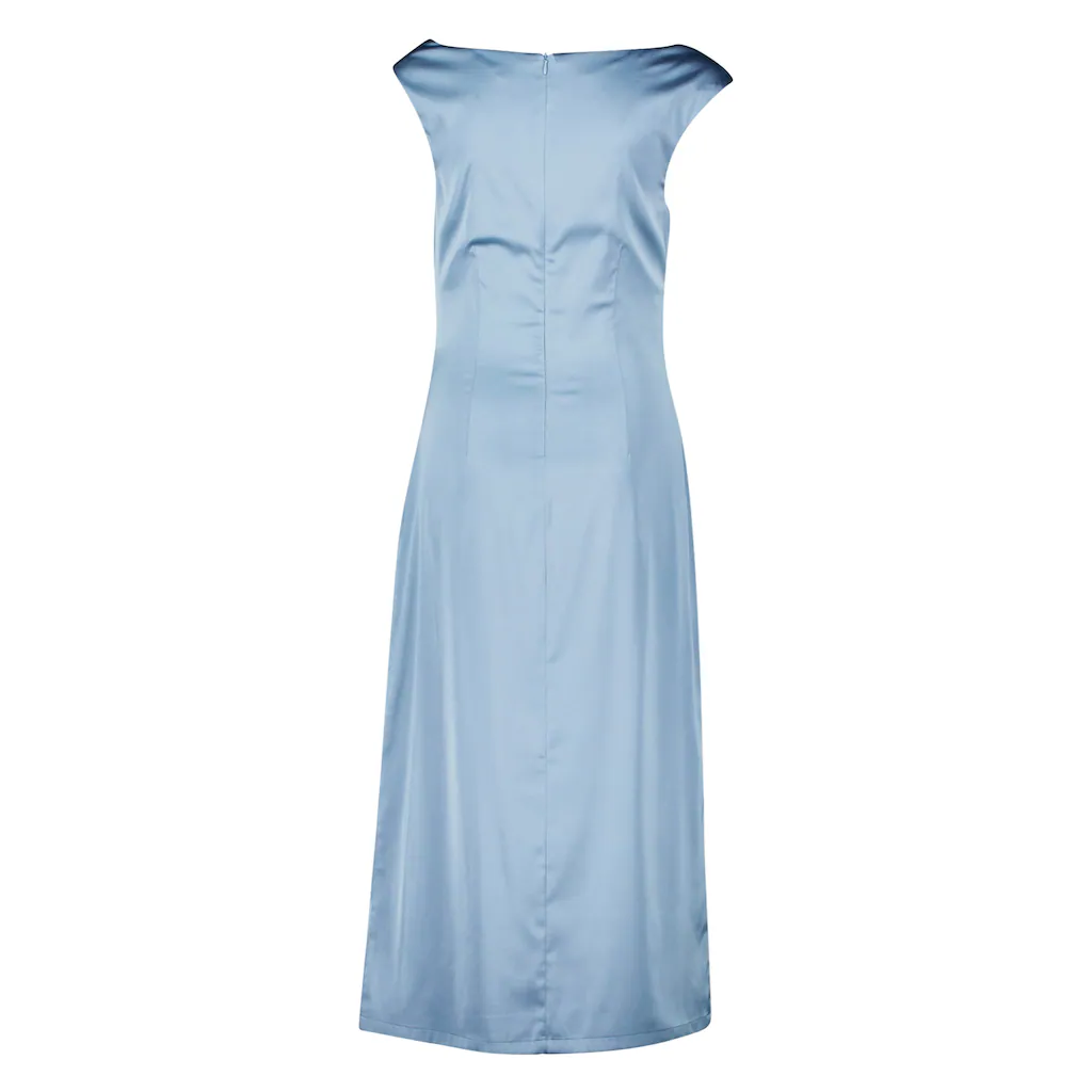 Zero Satinkleid »zero Satinkleid Mit Wasserfallausschnitt« Falten