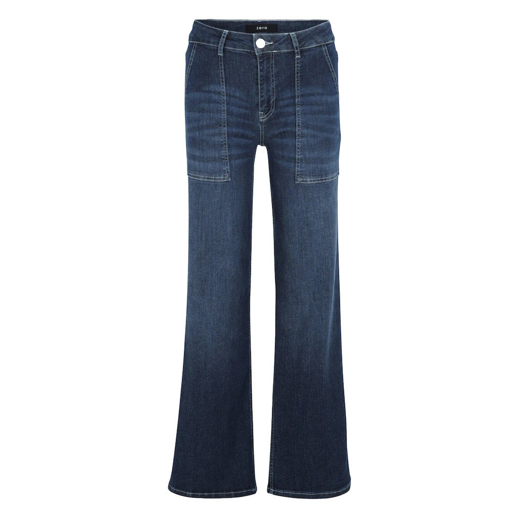 Zero Slim-fit-Jeans »zero Jeans Style WITNEY Wide Leg 32 Inch«